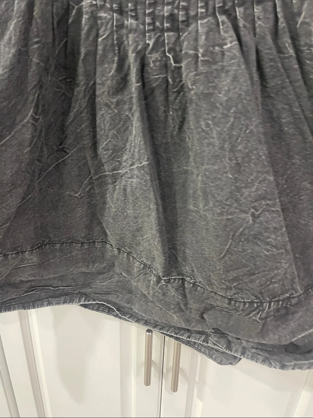 Free People  Black Smocked Waist A-Line Skirt size 4